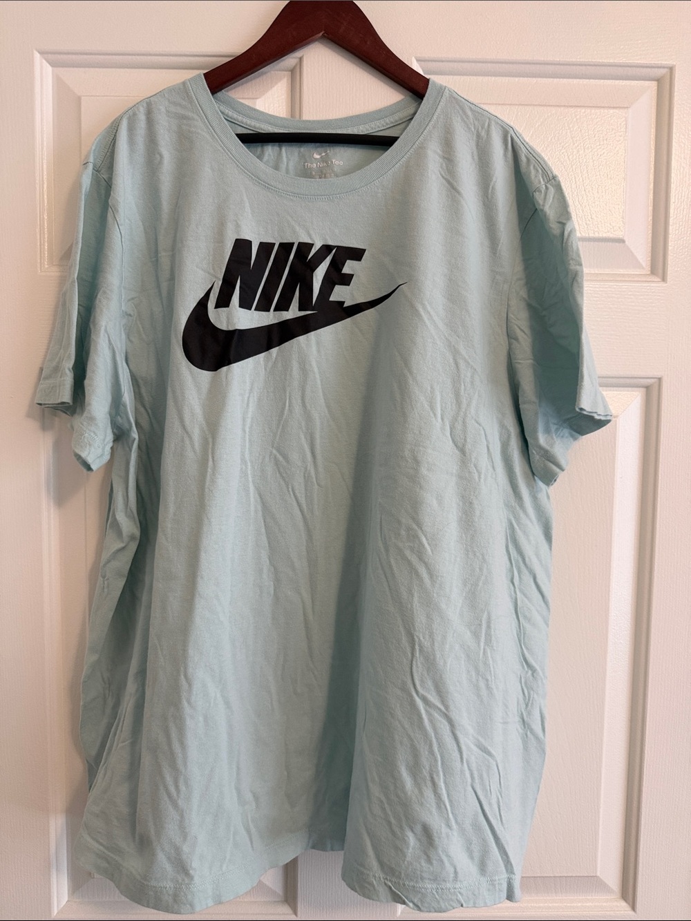 Nike Men's Pale Blue Short Sleeve Logo Tee